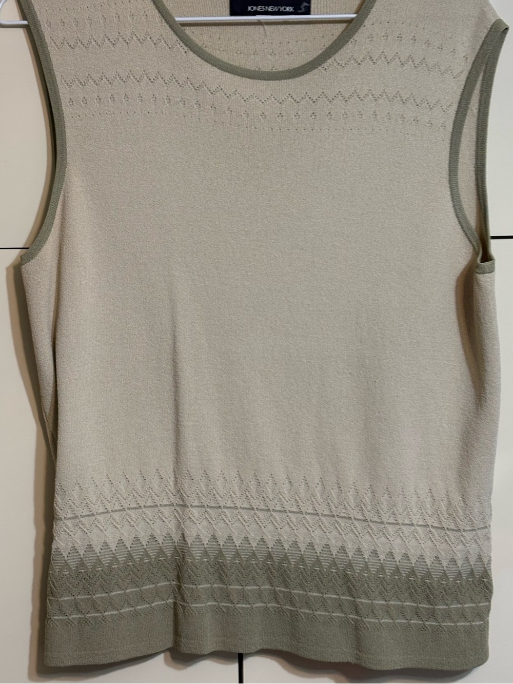 Jones New York Women's Knit Top in Beige